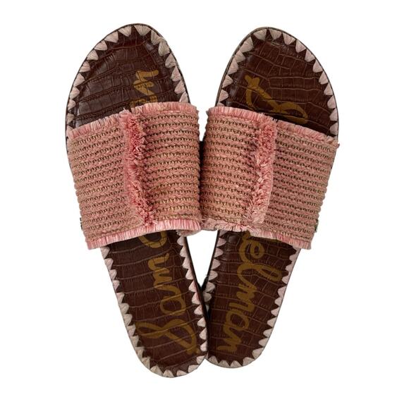 Sam Edelman Glenda Raffia Slides Size 11 Womens Sandals Flats Resort - Picture 3 of 5